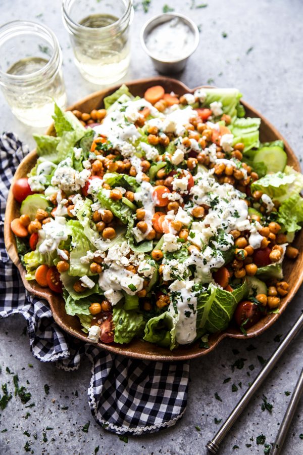 Buffalo Chickpea Salad www.climbinggriermountain.com 1