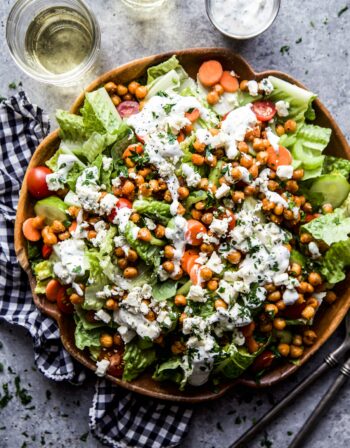 Buffalo Chickpea Salad www.climbinggriermountain.com 1