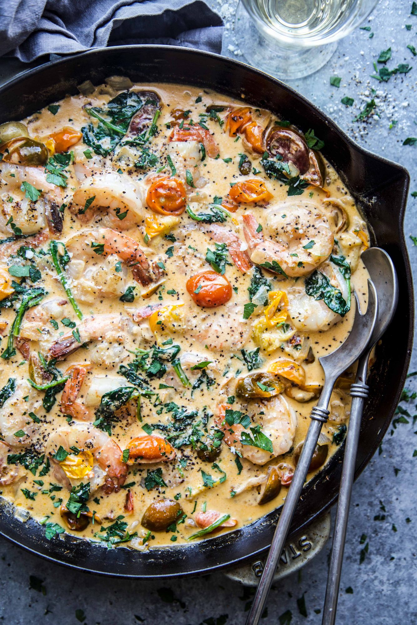 One-Skillet Tuscan Shrimp