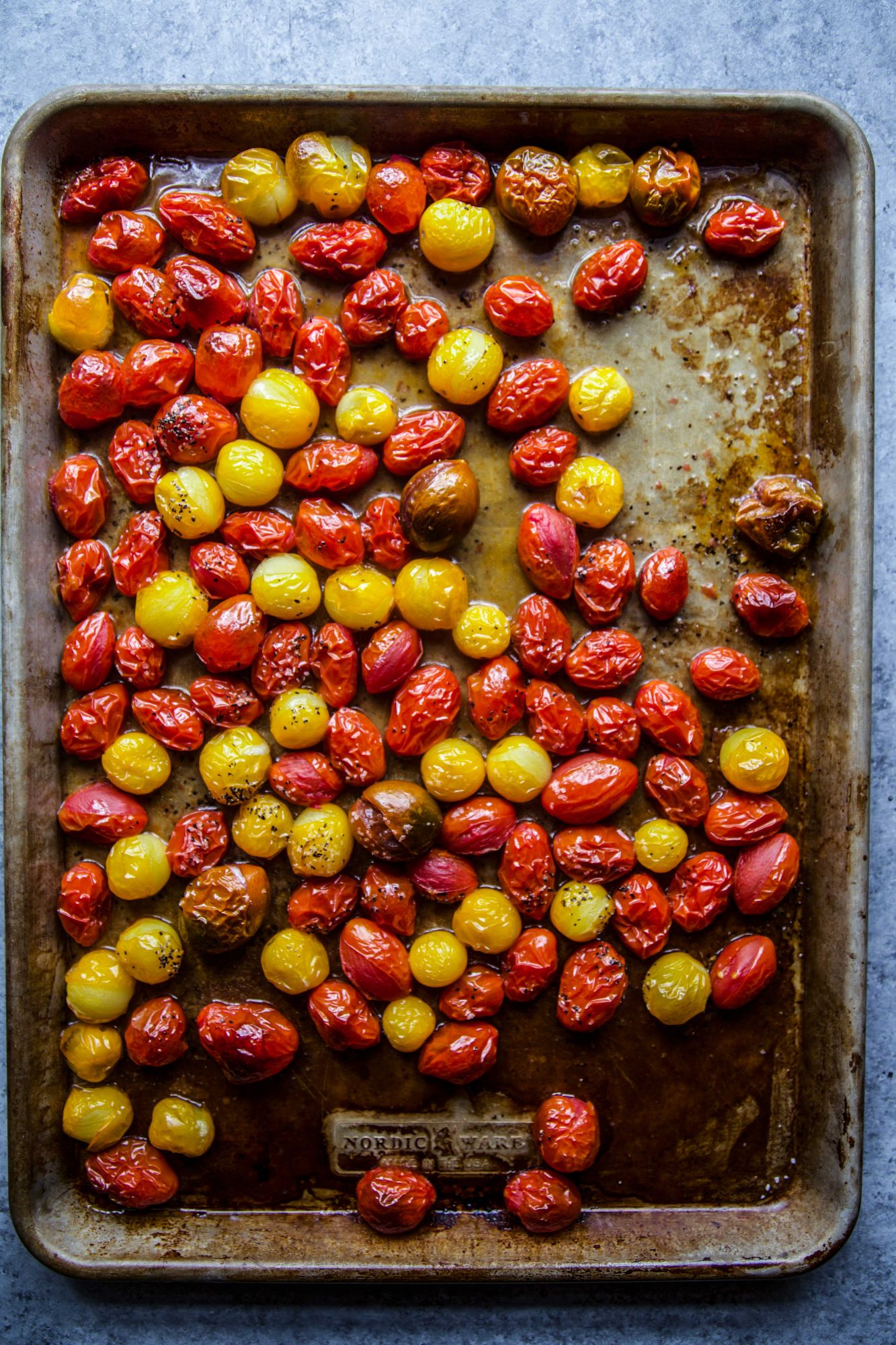 Roasted Tomato & Burrata Bread Toss - The Curious Plate