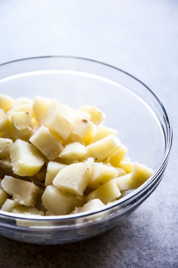 boiled potatoes in a bowl