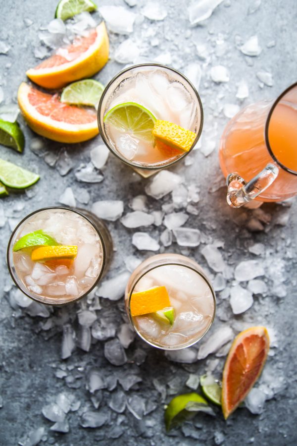 grapefruit gin spritzer www.climbinggriermountain.com