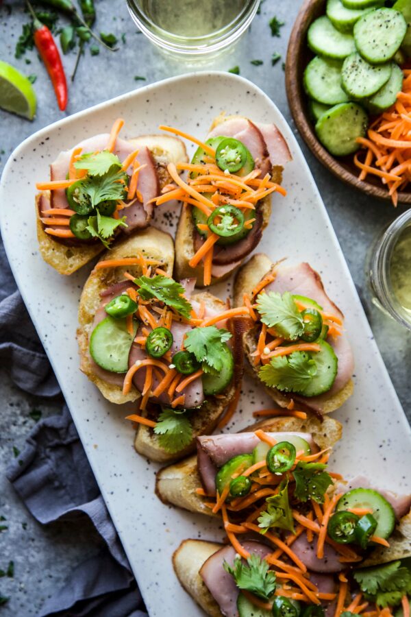 Easy Banh Mi Bruschetta www.climbinggriermountain.com.