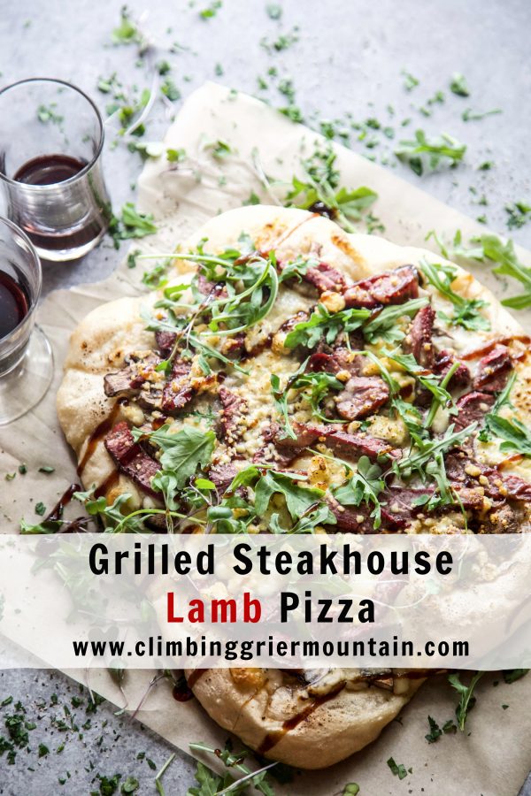 Grilled Steakhouse Lamb Pizza www.climbinggriermountian.com