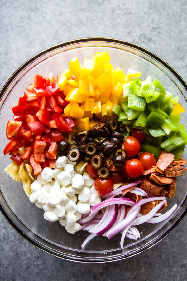 easy pizza pasta salad