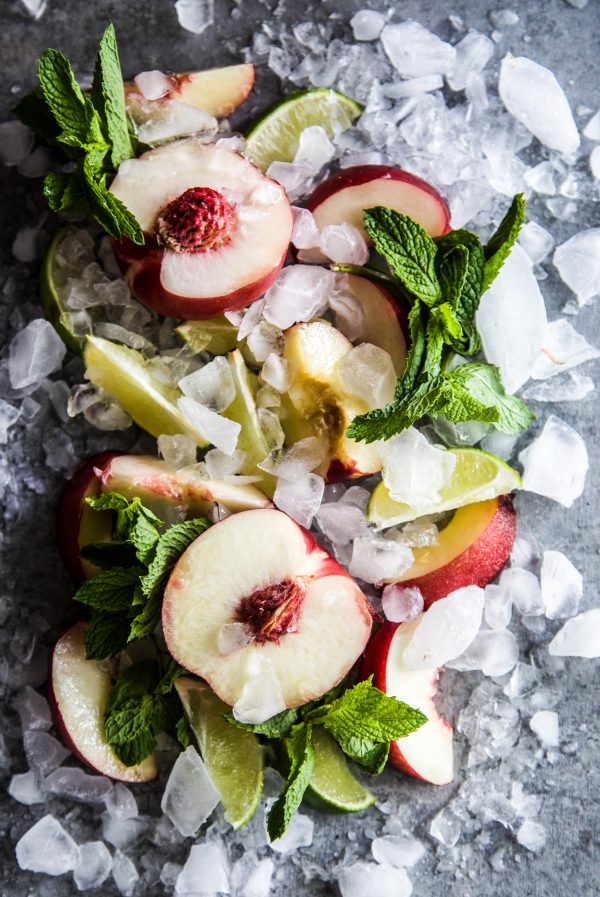 ingredients on a table to make the sangria