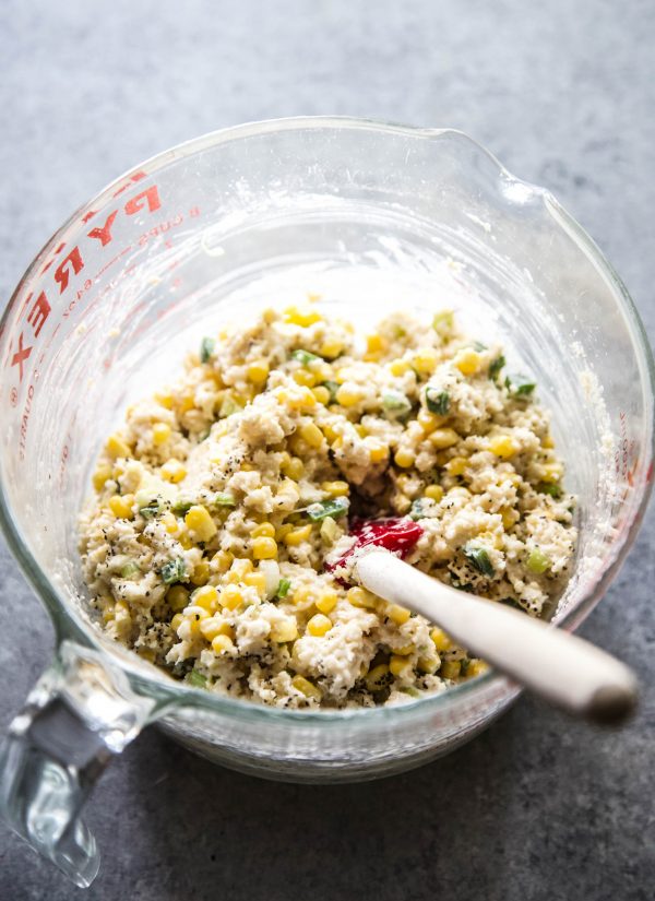 crab cake mixture in a bowl