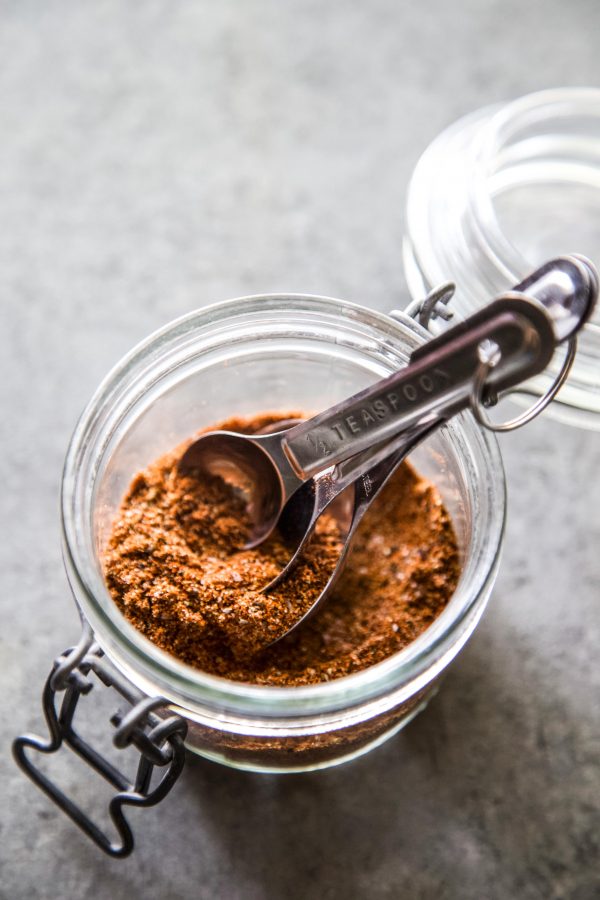 mexican spice blend in a jar