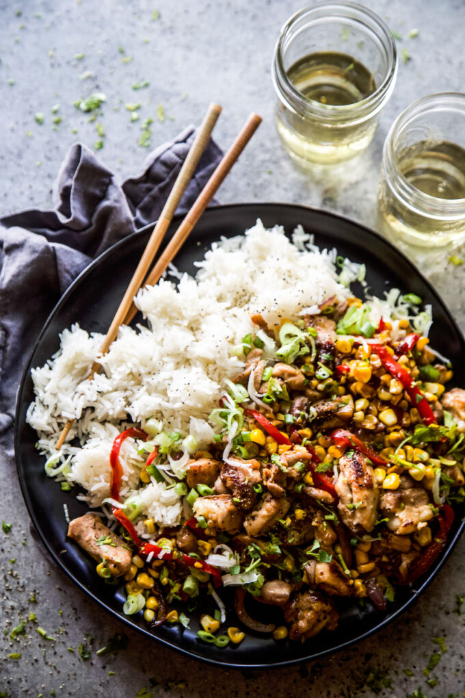 Easy Chicken & Corn Stir-Fry www.thecuriousplate.com