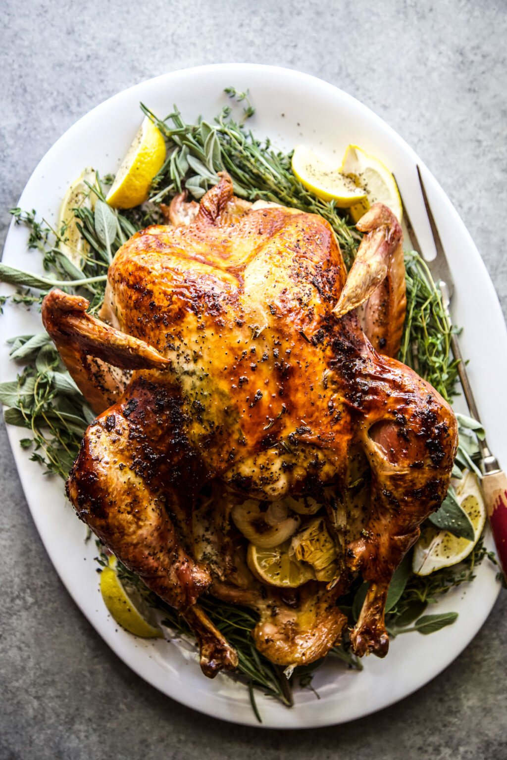 Herb Citrus Butter Roasted Turkey