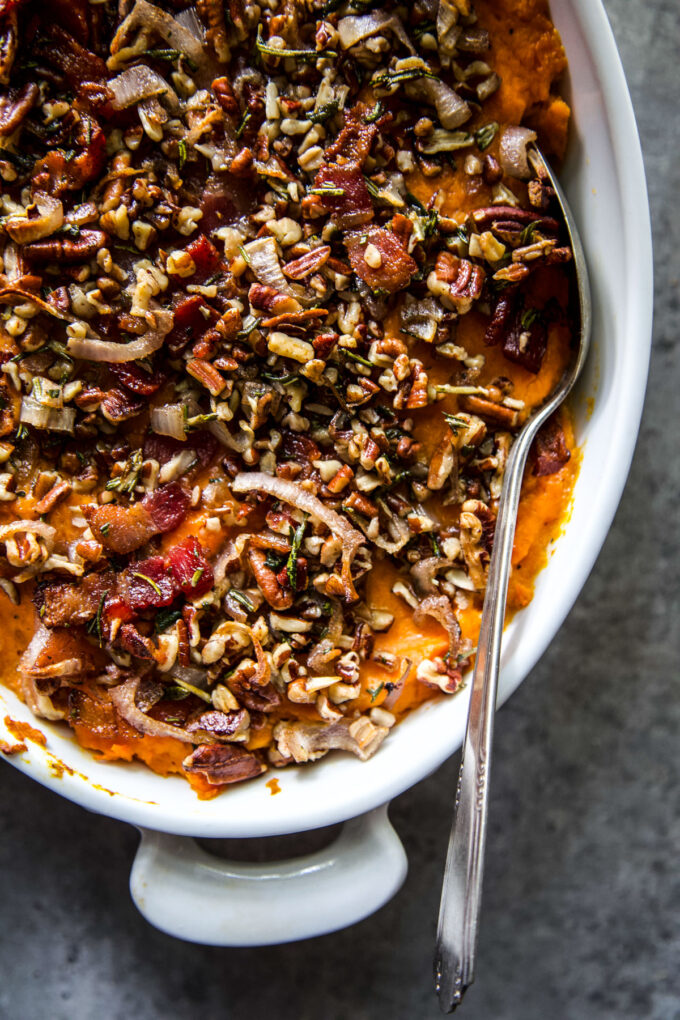 Savory Sweet Potato Casserole www.thecuriousplate.com