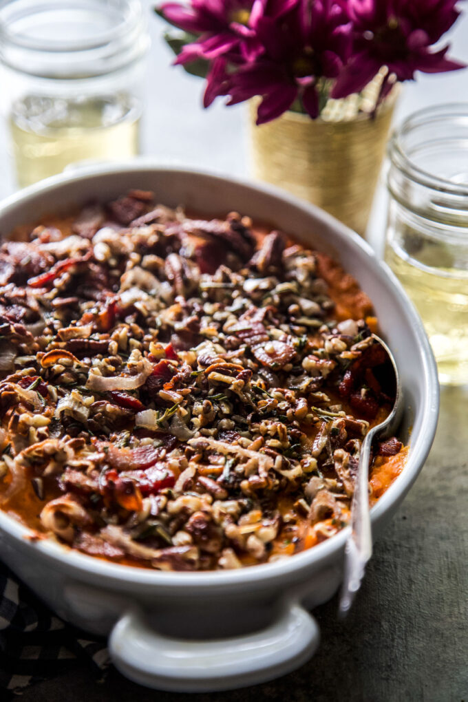 Savory Sweet Potato Casserole www.thecuriousplate.com