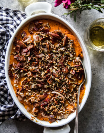 Savory Sweet Potato Casserole www.thecuriousplate.com