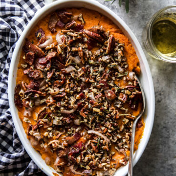 Savory Sweet Potato Casserole www.thecuriousplate.com