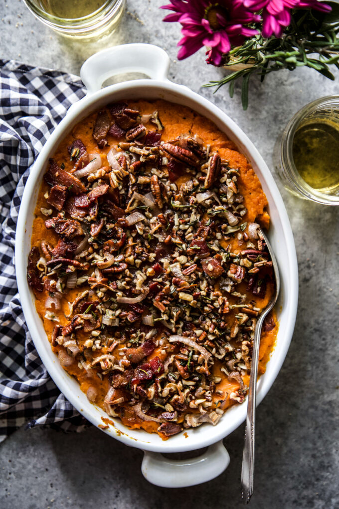 Savory Sweet Potato Casserole www.thecuriousplate.com