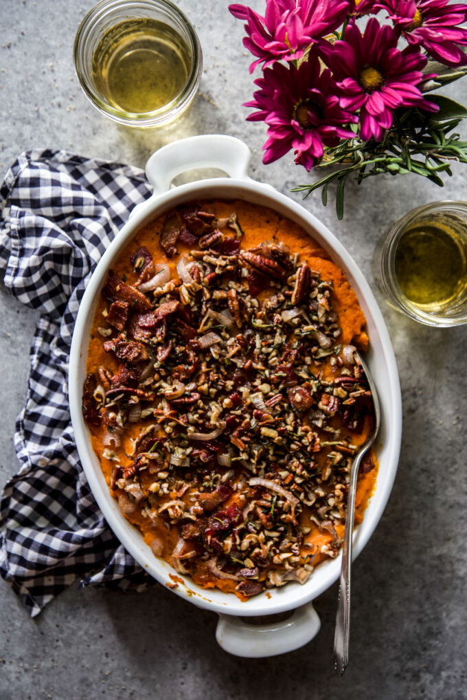 Savory Sweet Potato Casserole www.thecuriousplate.com