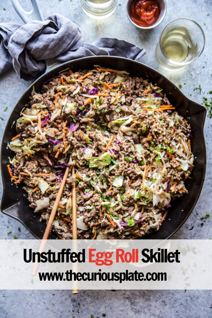 Unstuffed Egg Roll Skillet www.thecuriousplate.com