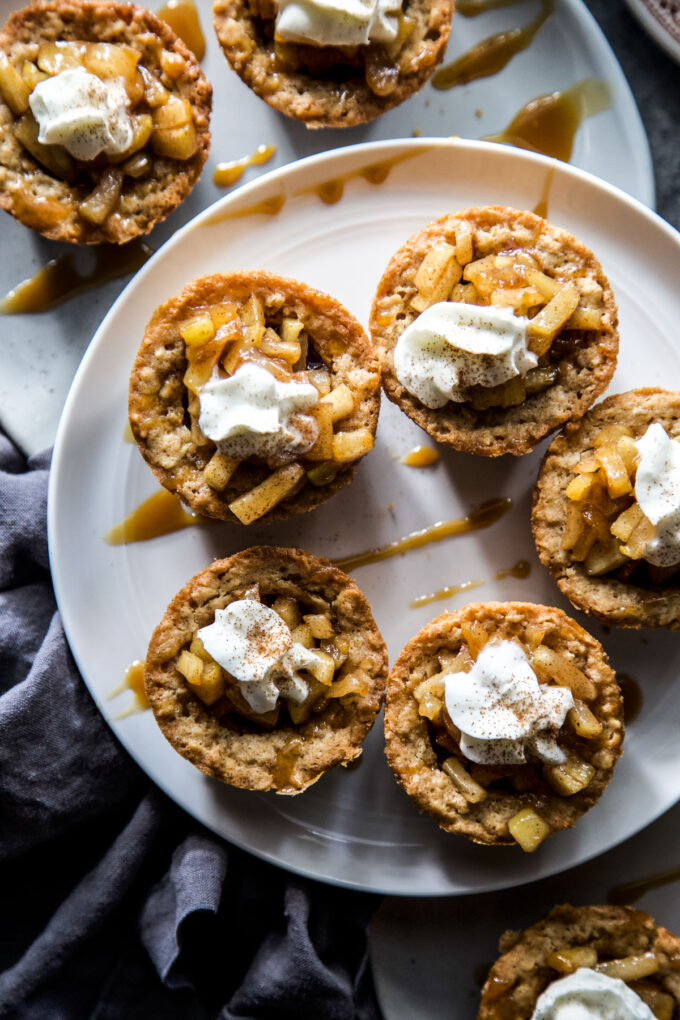 apple pie cookie cups www.thecuriousplate.com