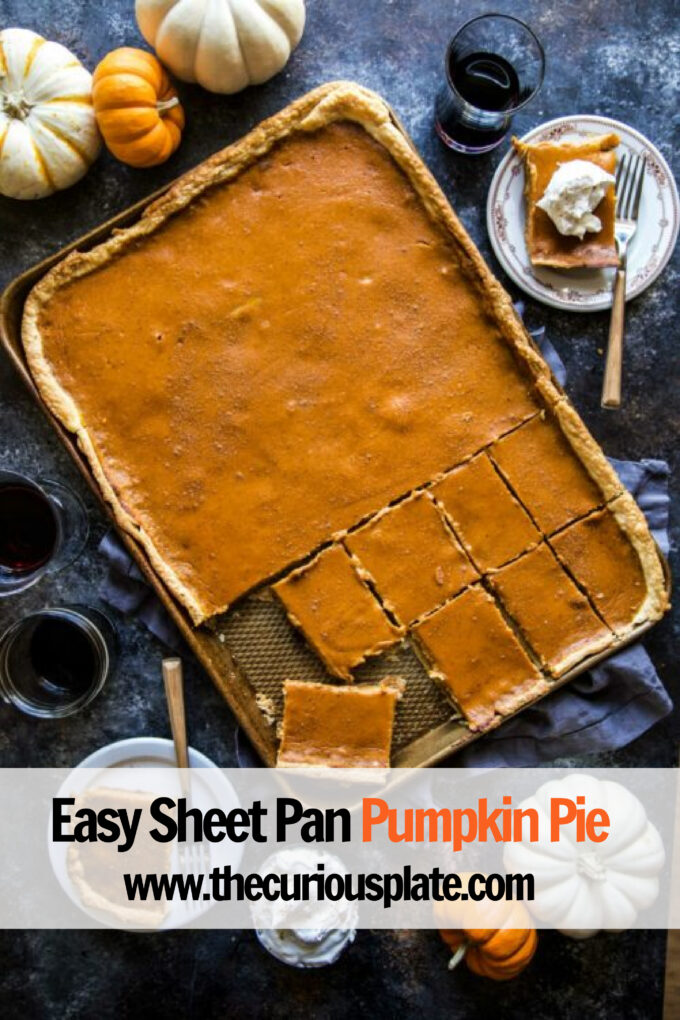easy sheet pan pumpkin pie