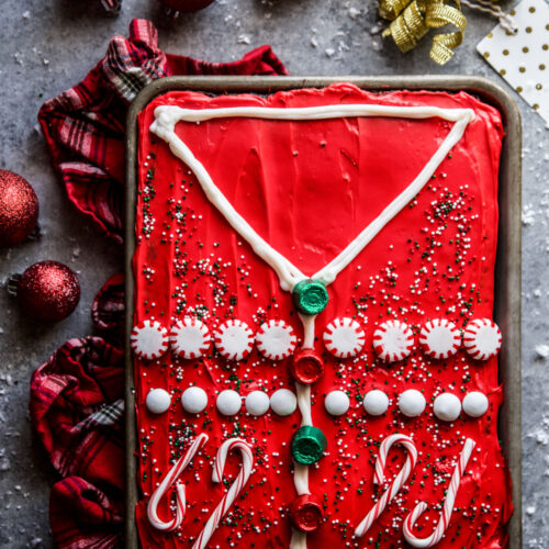 ugly sweater cake decorations