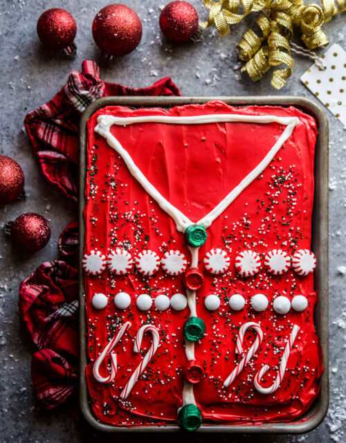 The Ultimate Ugly Sweater Chocolate Cake