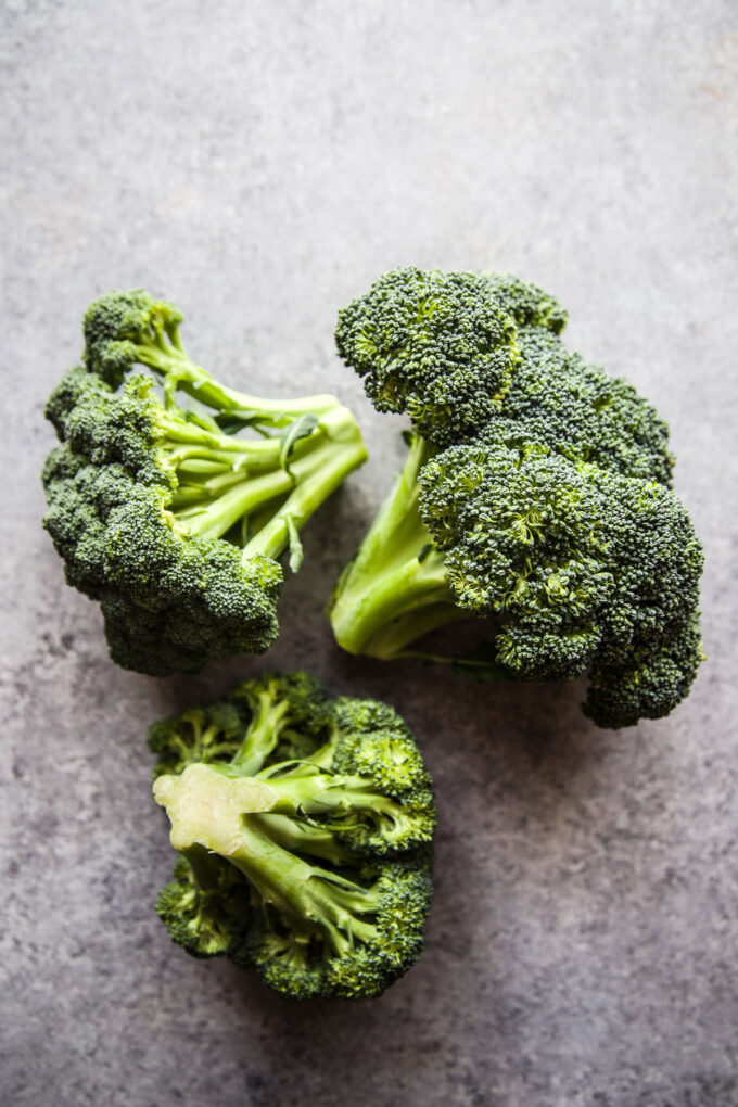 broccoli on a table