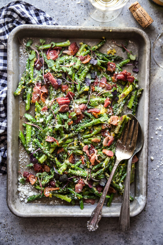 Easy Asparagus Carbonara