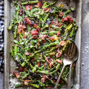 Easy Asparagus Carbonara