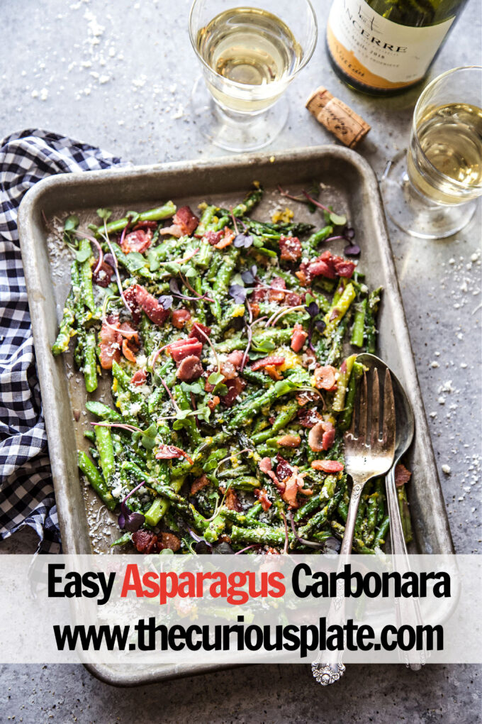 Easy Asparagus Carbonara