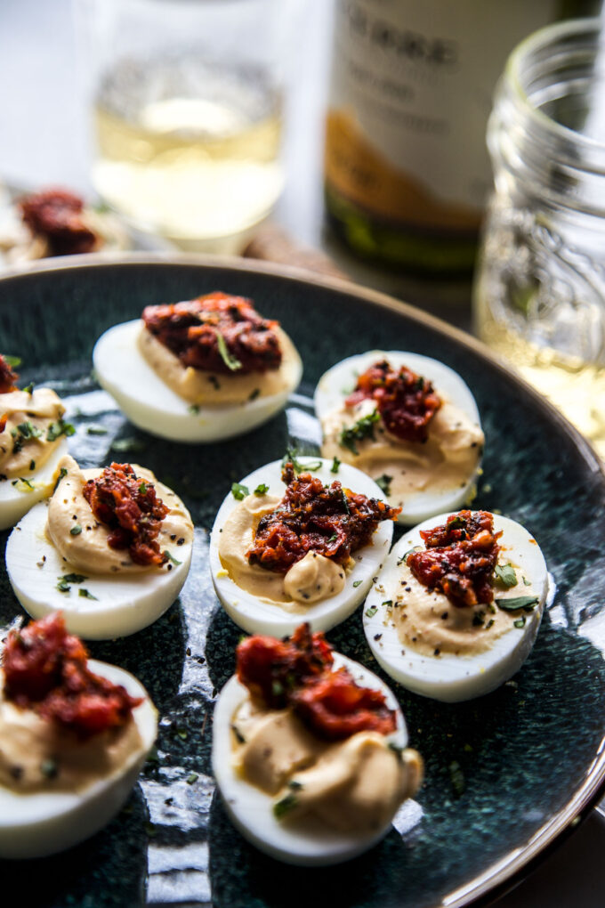 Easy Shakshuka Deviled Eggs 