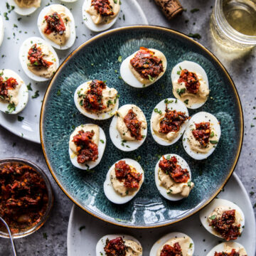 Easy Shakshuka Deviled Eggs