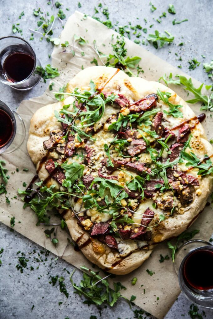 Grilled Steakhouse Lamb Pizza