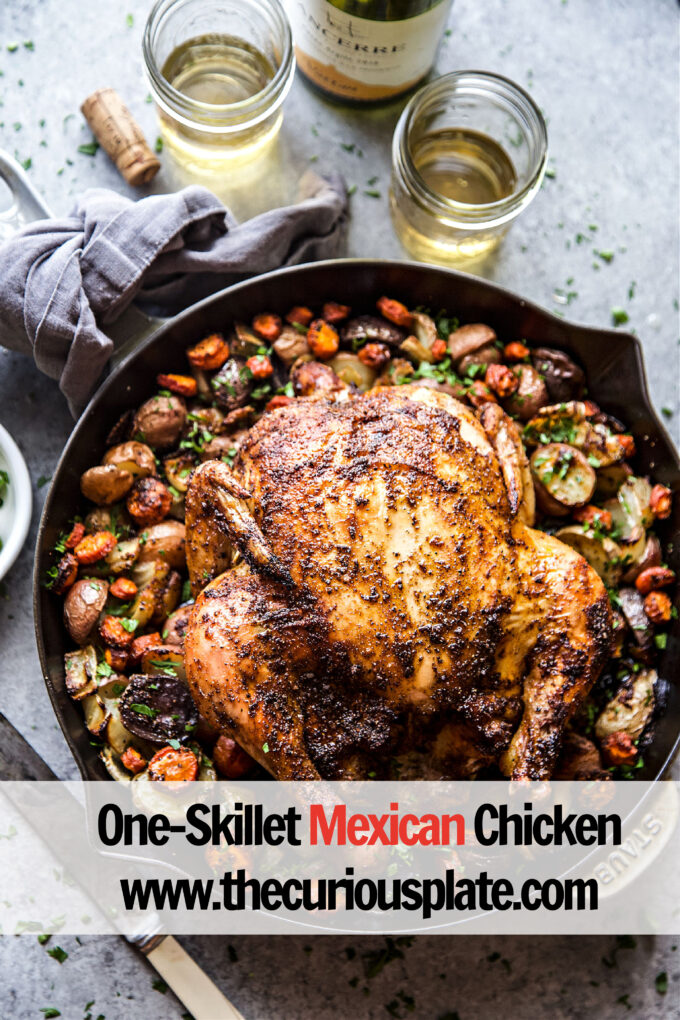 One-Skillet Mexican Chicken www.thecuriousplate.com
