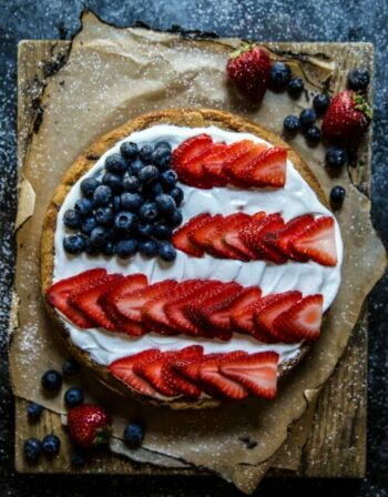american flag cookie cake