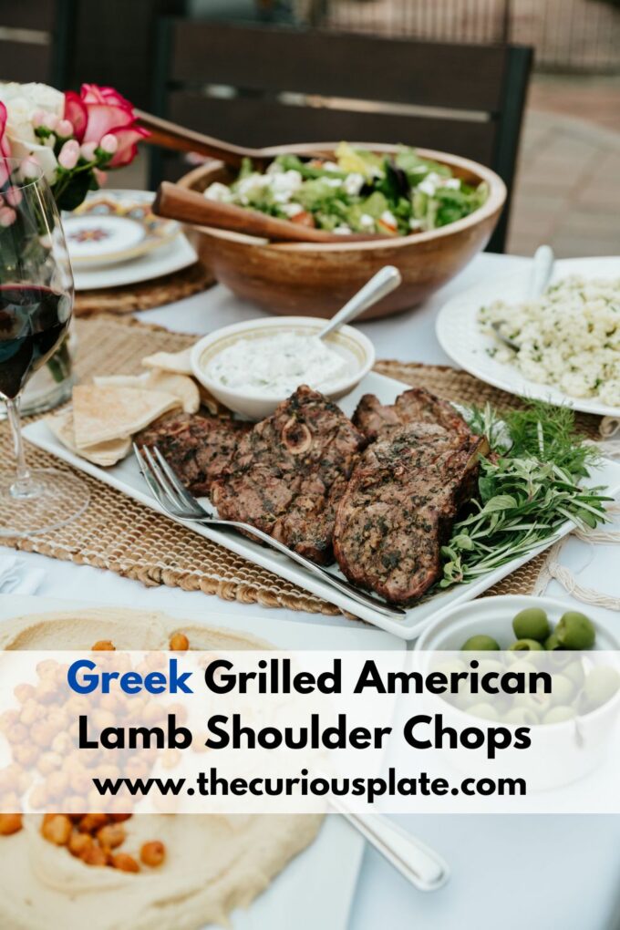 Greek Grilled American Lamb Shoulder Chops