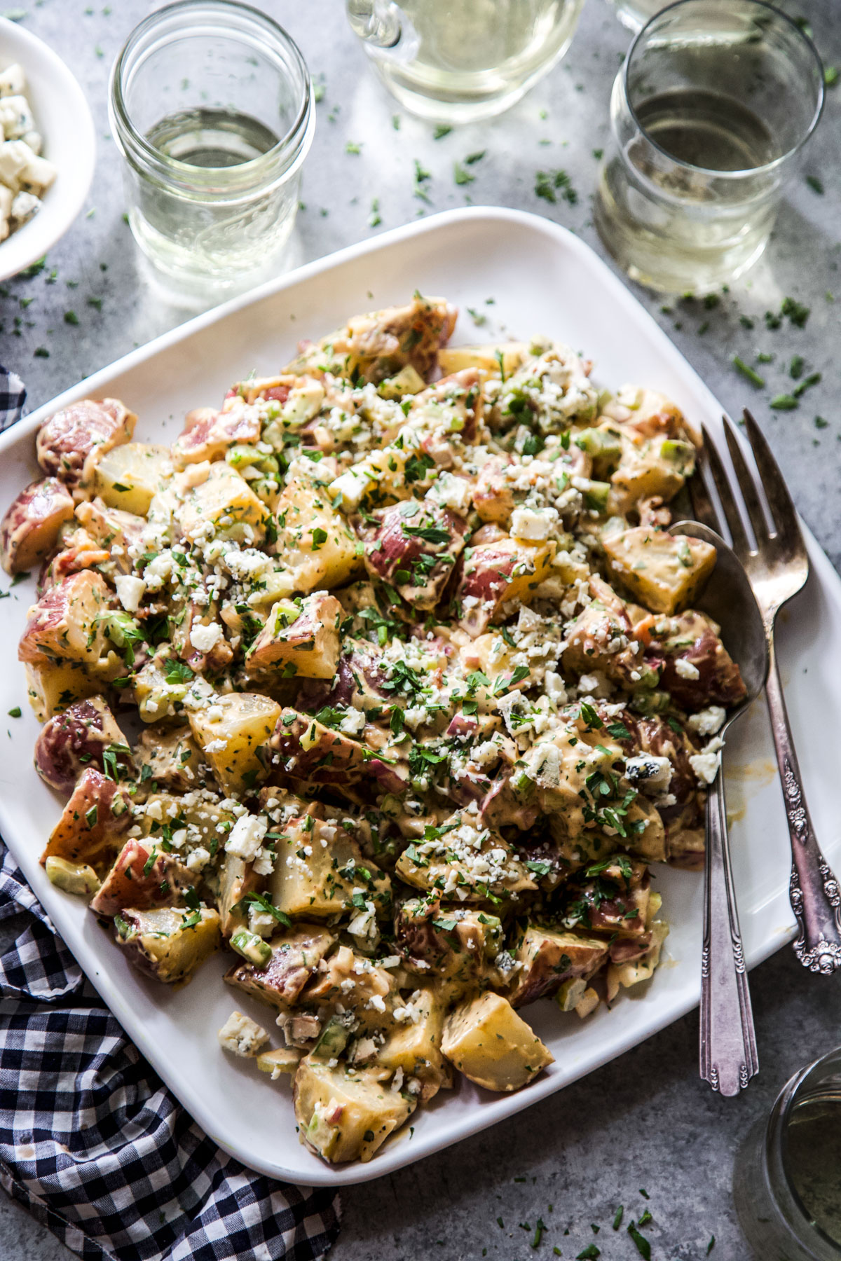 Barbecue, Bacon, and Blue Cheese Potato Salad