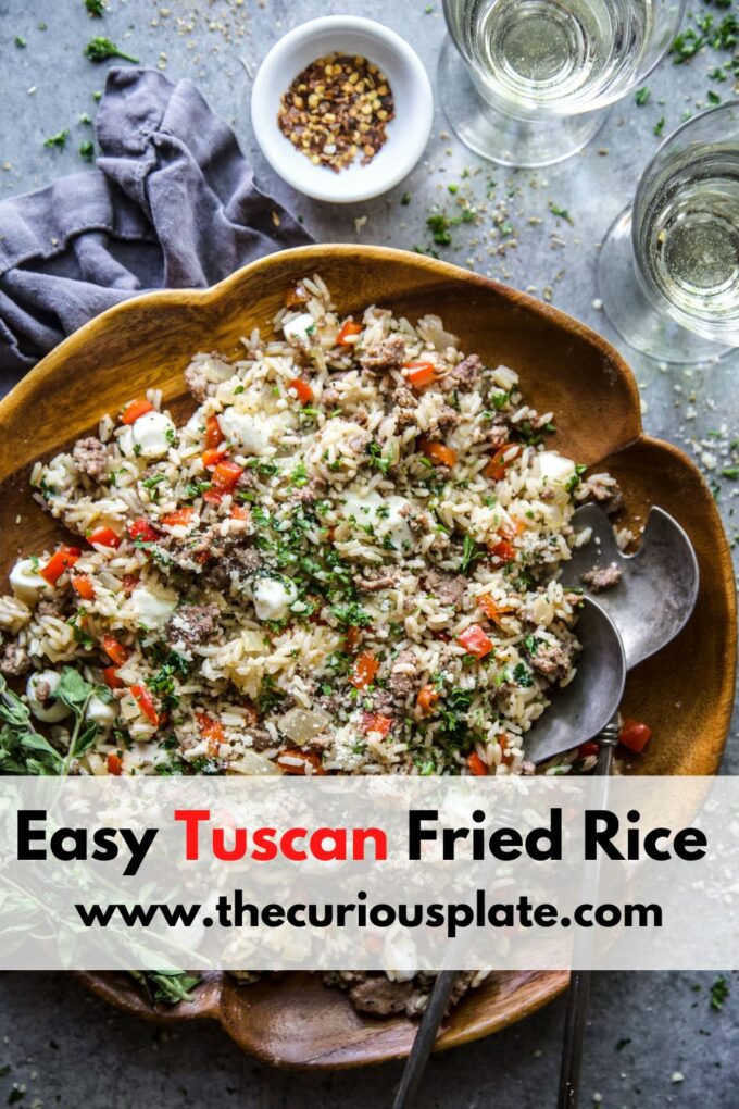 easy tuscan fried rice www.thecuriousplate.com