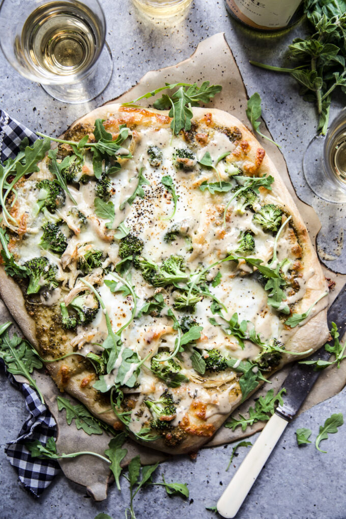 easy green goddess pizza