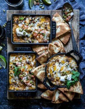 Roasted Butternut Squash Pumpkin Queso Dip