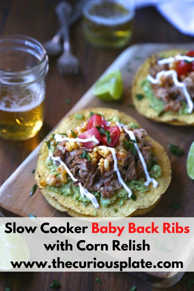 Slow Cooker Baby Back Ribs with Corn Relish