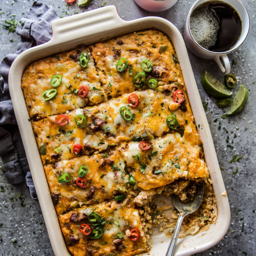 Tex-Mex Egg & Hash Brown Casserole