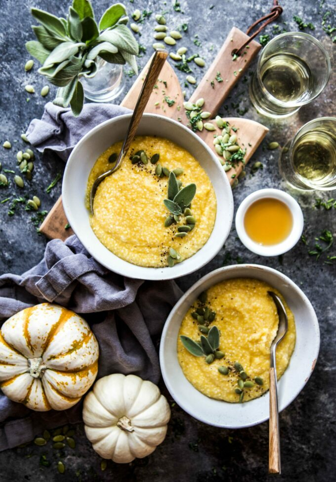 Maple Roasted Pumpkin Grits