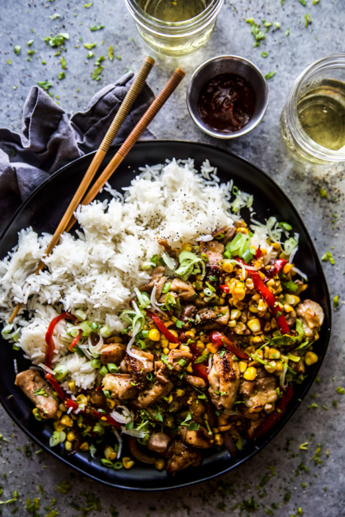 Easy Chicken & Corn Stir-Fry