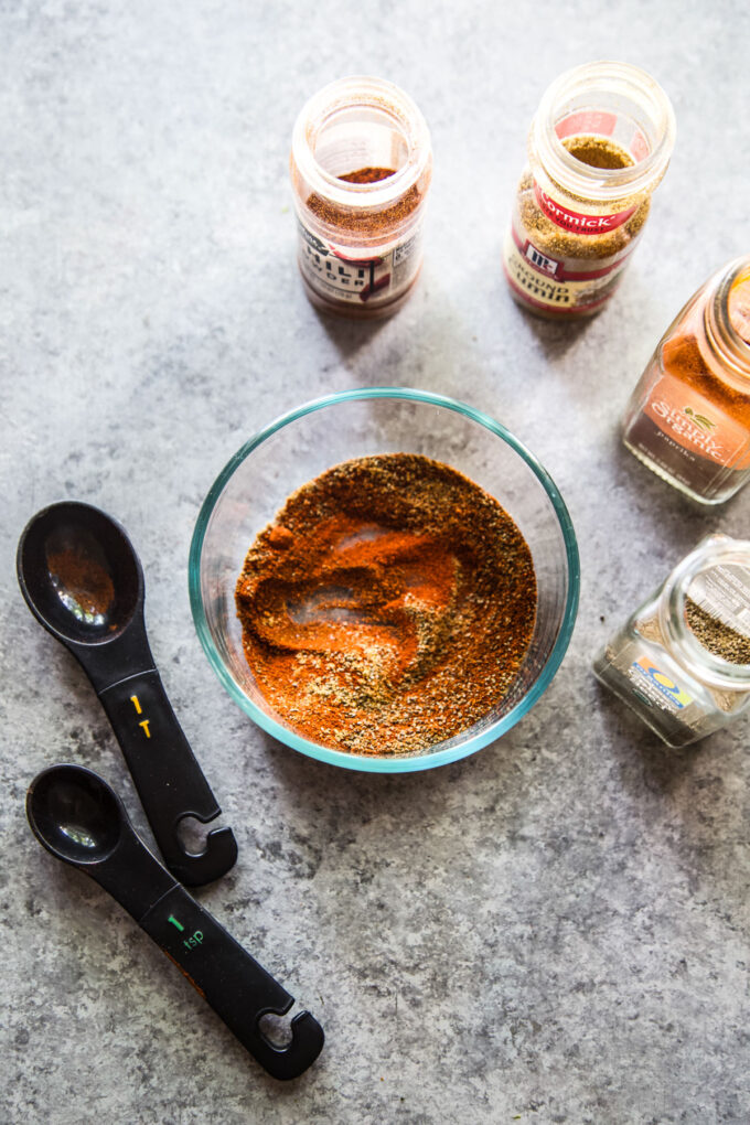 seasonings to make the chili - paprika, celery seed, cumin, chili powder