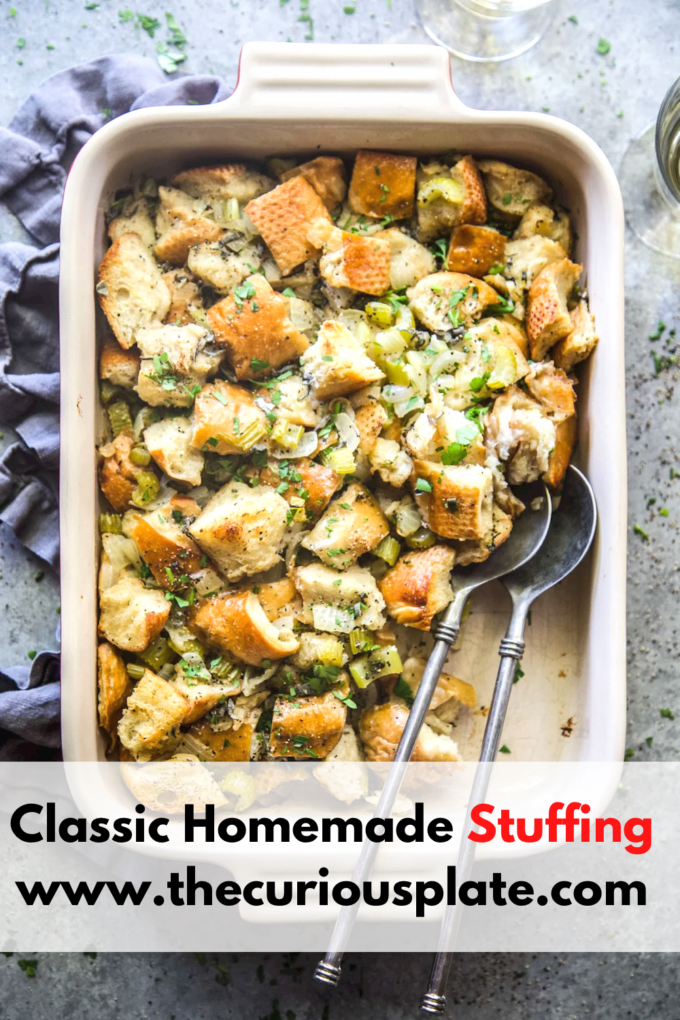 classic homemade stuffing www.thecuriousplate.com 