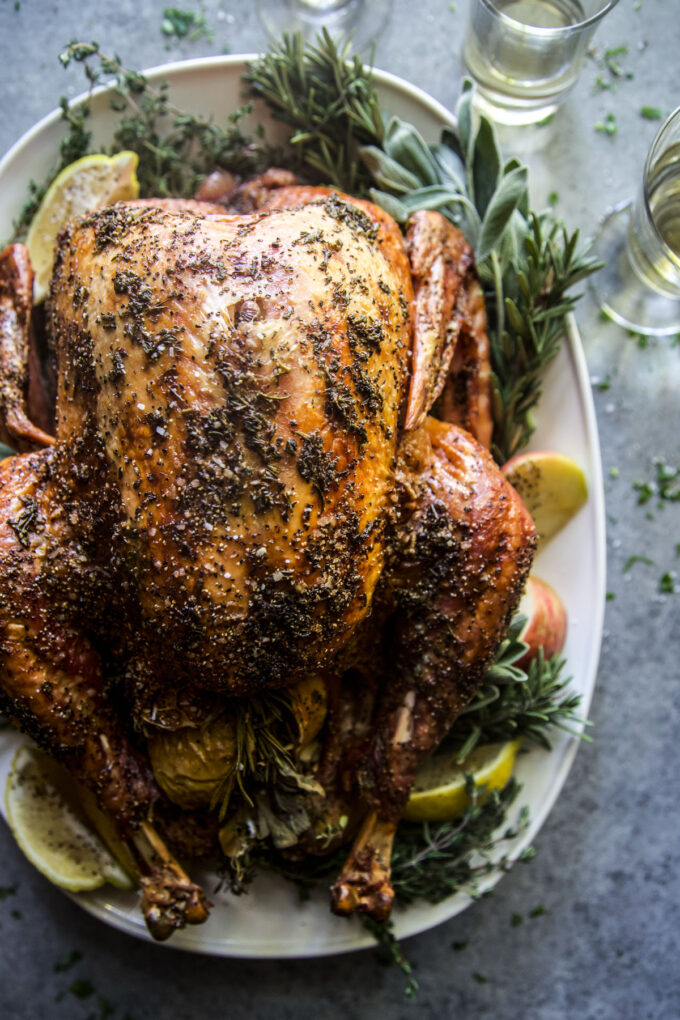 Easy Roasted Turkey with Herb Butter