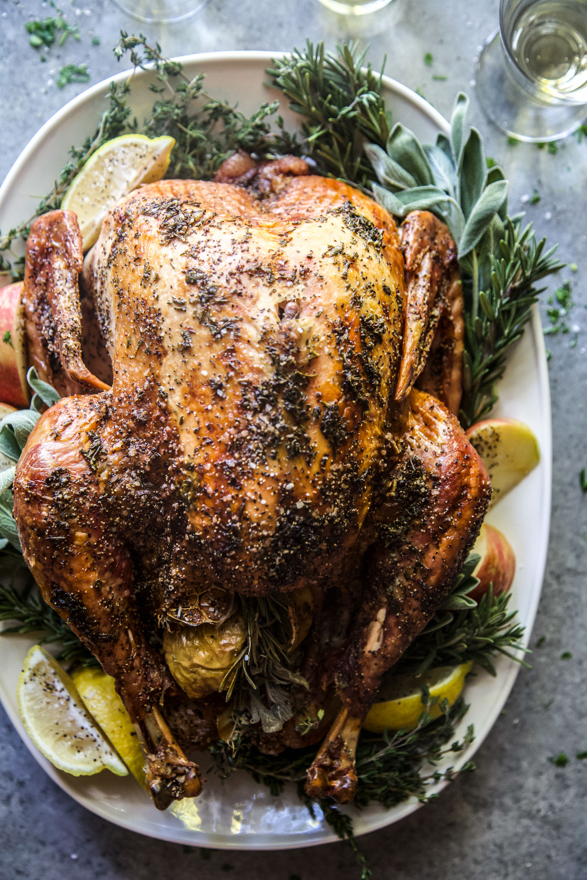 Easy Roasted Turkey with Herb Butter