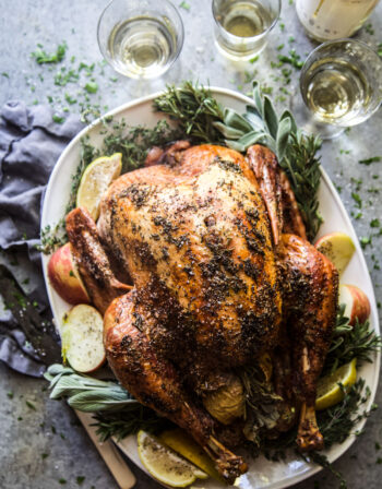 Easy Roasted Turkey with Herb Butter