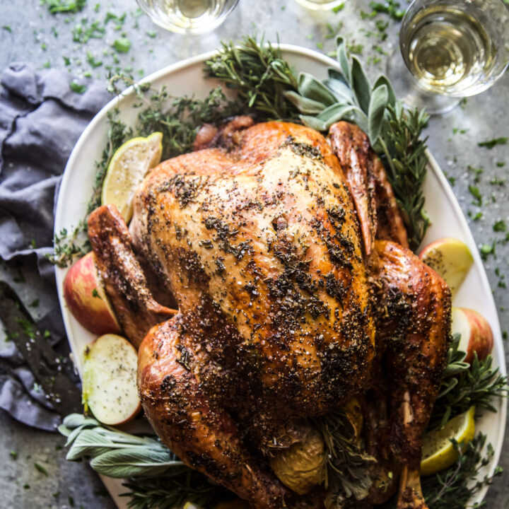 Easy Roasted Turkey with Herb Butter