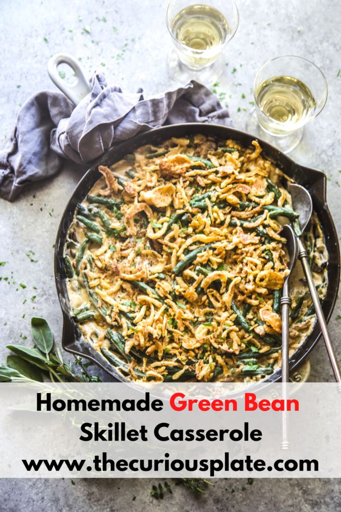 homemade green bean skillet casserole